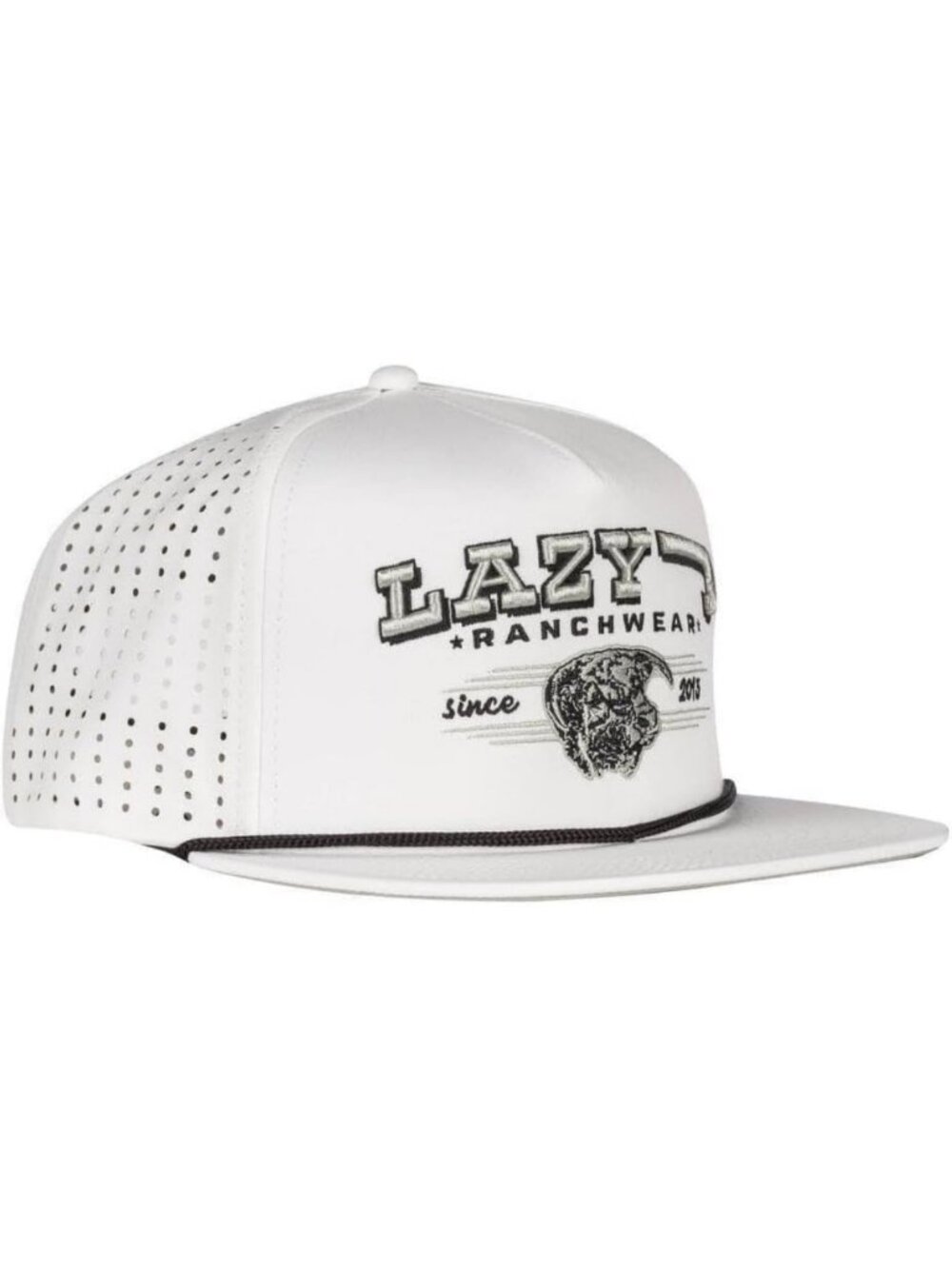 Western Performance Rope Trucker Hat - Adjustable Unisex Bull Design, Perfect